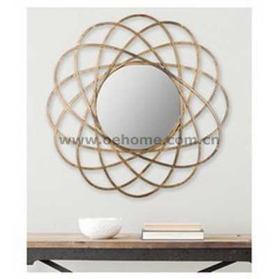 8384 Decorative modern hanging metal wall mirror